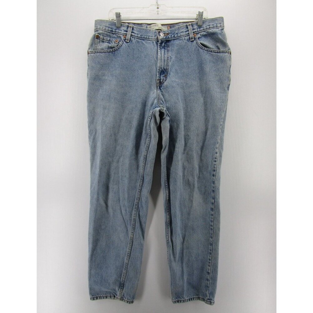 VINTAGE Levis Jeans 18 Long Relaxed Tapered Y2K Denim Pants Red Tab *
